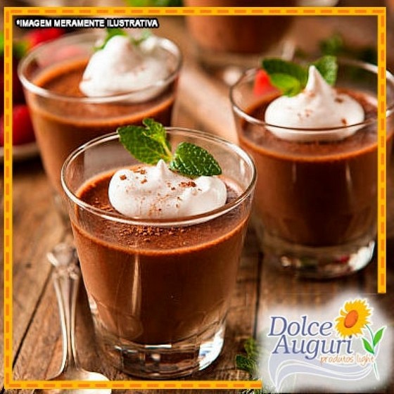 Mousse de Chocolate Diet Morumbi - Mousse de Morango Zero Açúcar Diet