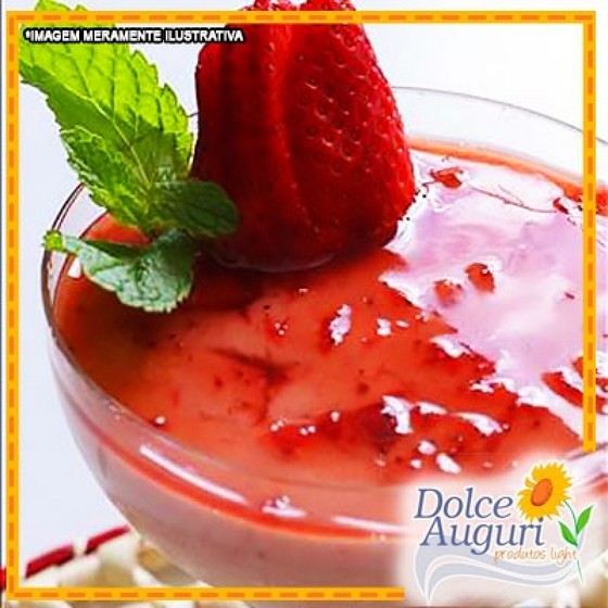 Mousse de Morango Diet Consolação - Mousse de Morango Zero Açúcar Diet